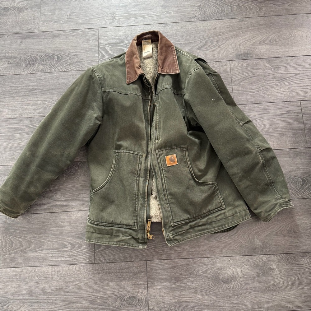 Carhartt c61 sandstone ridge Sherpa lined jacket Medium